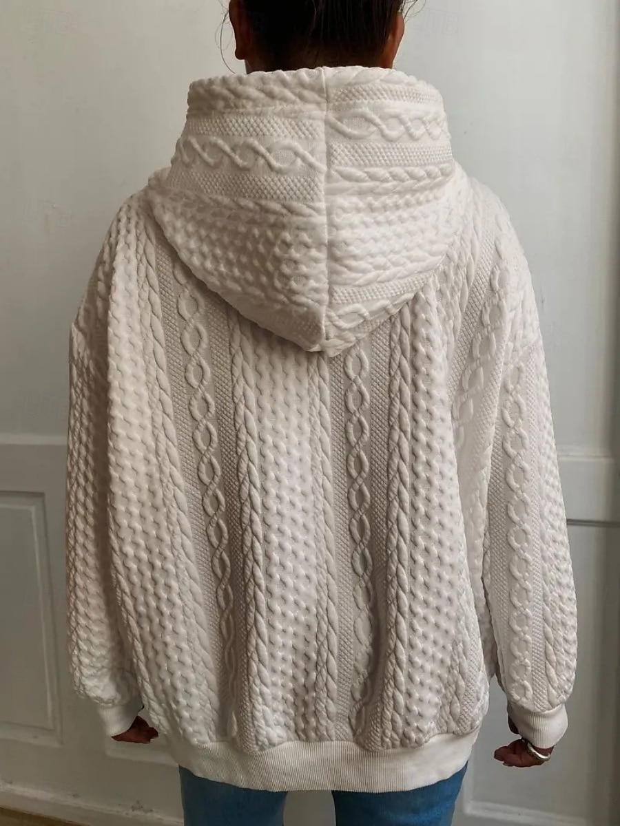 Femmes Sweat à capuche Uni Occasionnel manche longue À capuche Hauts Réguliers Rue Tenue Quotidienne Noir Blanche Rose Claire Rouge Bleu Automne Hiver de 2025 ? $27.99 –P19