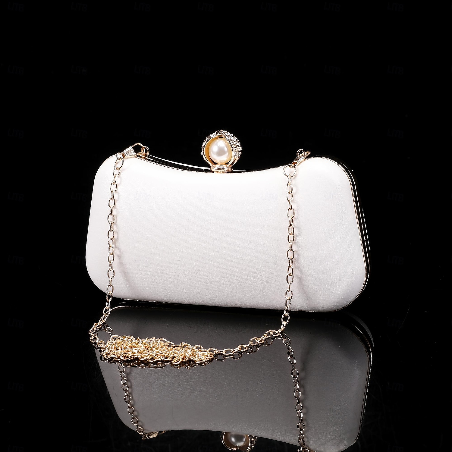 2026年 女性用 クロスボディバッグ クラッチバッグ ウォレット イブニングバッグ 小銭入れ レザー 日常 パーティー 純色 黒い銀 ゴールド / ホワイト アーモンド  コレクション – $29.99 –P12