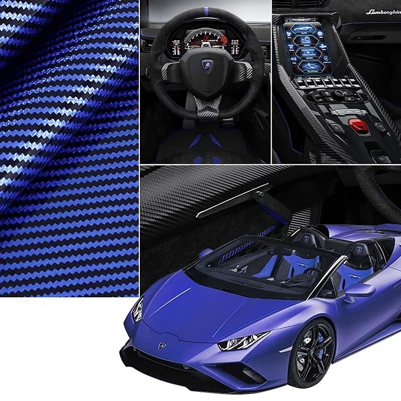 Funda antideslizante de silicona y fibra de carbono para volante de coche, ajuste universal, elegante, antideslizante, con agarre suave, para la decoración interior del coche y un cómodo accesorio de conducción. 2026 - $19.99 –P9
