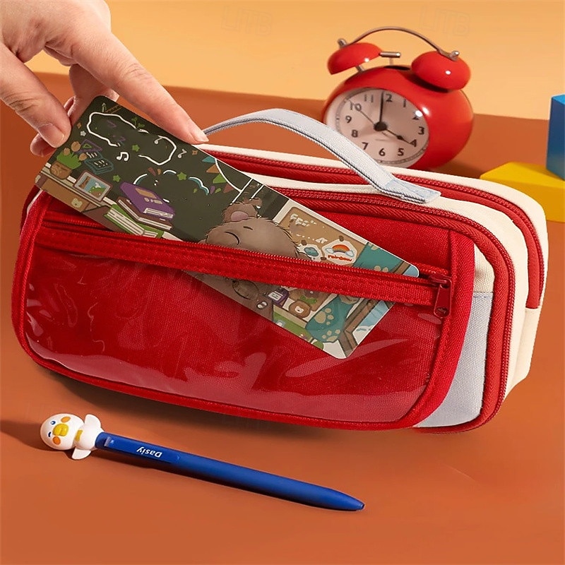 Astuccio portapenne alla moda per bambini, design creativo, colore unito, cancelleria, album, materiale scolastico per bambini del 2025 a $11.99 –P11