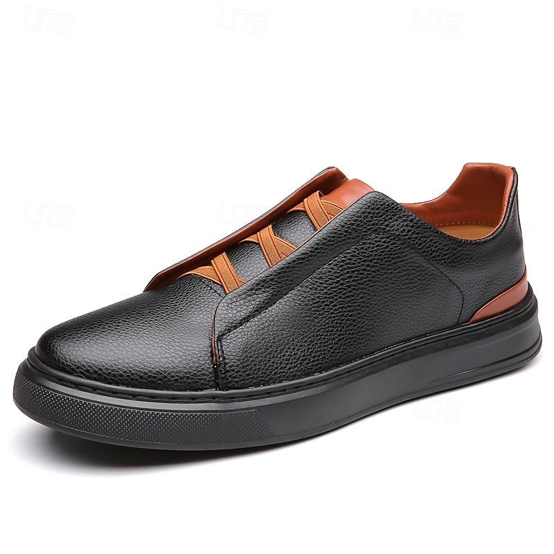 weiße Freizeit-Sneaker für Herren mit braunen Akzenten bequeme Alltagsschuhe für Büro und Reisen 2025 - $42.99 –P2
