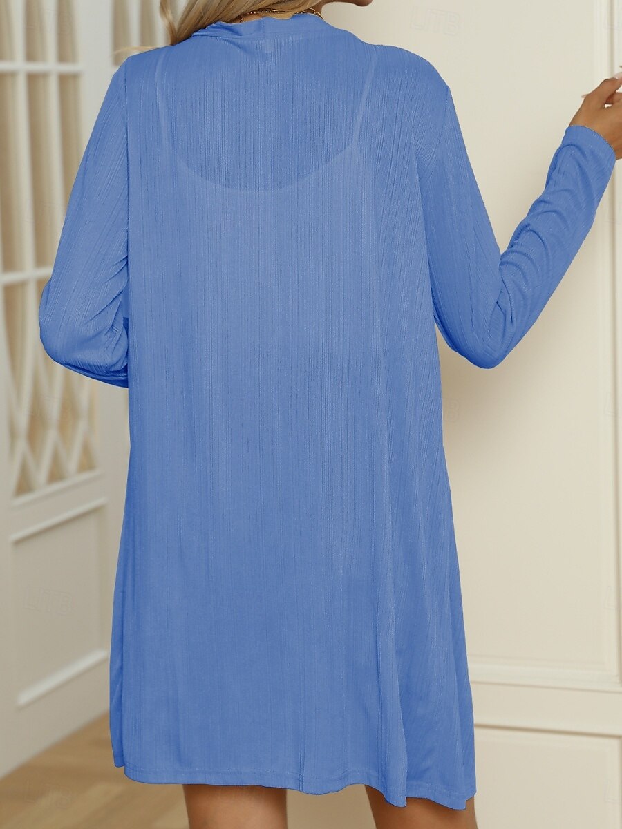 Femmes Veste Décontractée Confortable Respirant Boutons Occasionnel Uni Vacances Rue Occasionnel Tenue quotidienne Simple Boutonnage Long Col en V Coupe régulière manche longue Vêtements d'extérieur de 2025 ? $19.99 –P23