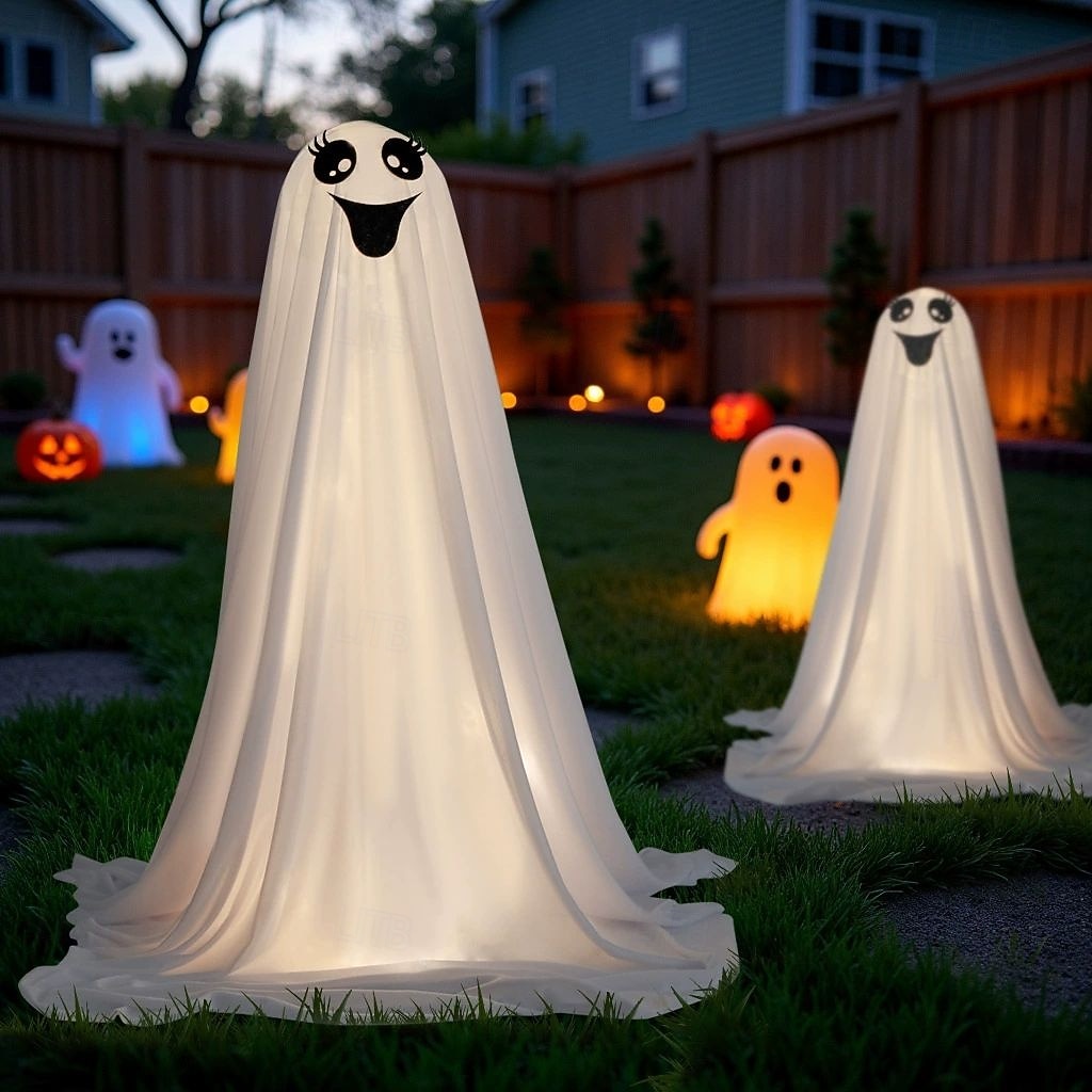 Halloween Horror Ghost Decorations Outdoor Supplies Halloween Party Indoor Decor for Porch Courtyard Garden Lawn Pathway Graveyard DIY Decoration 2026 - $20.99 –P1
