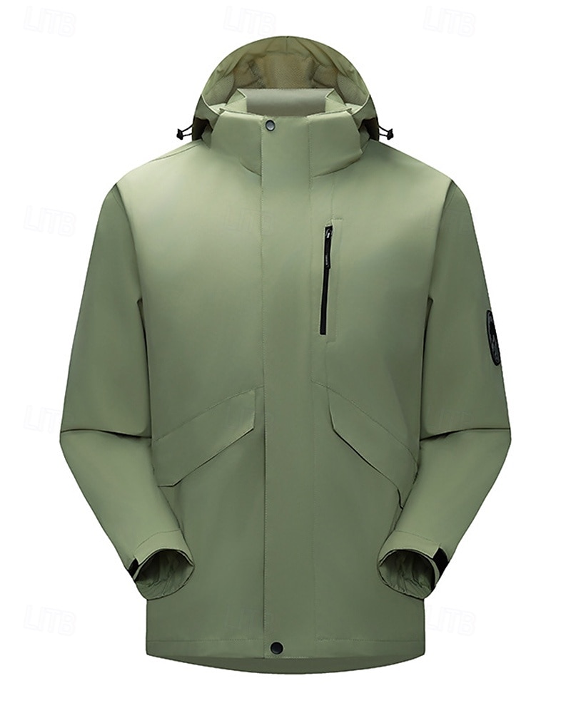 Hombre Cortavientos Chaqueta Chaqueta para senderismo Chaqueta rígida Al aire libre Impermeable Resistente al Viento Trajes de senderismo Ropa de senderismo Primavera Otoño Camiseta Camping 2025 - $28.99 –P5