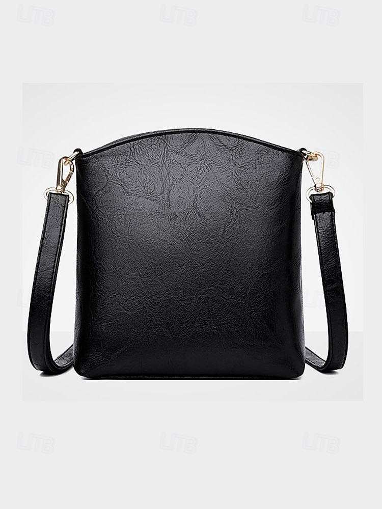 Women's Faux Leather Crossbody Bag with Multiple Compartments – Vintage Casual Shoulder Purse for Daily Commute, Shopping and Travel 2025 - $19.99 –P6