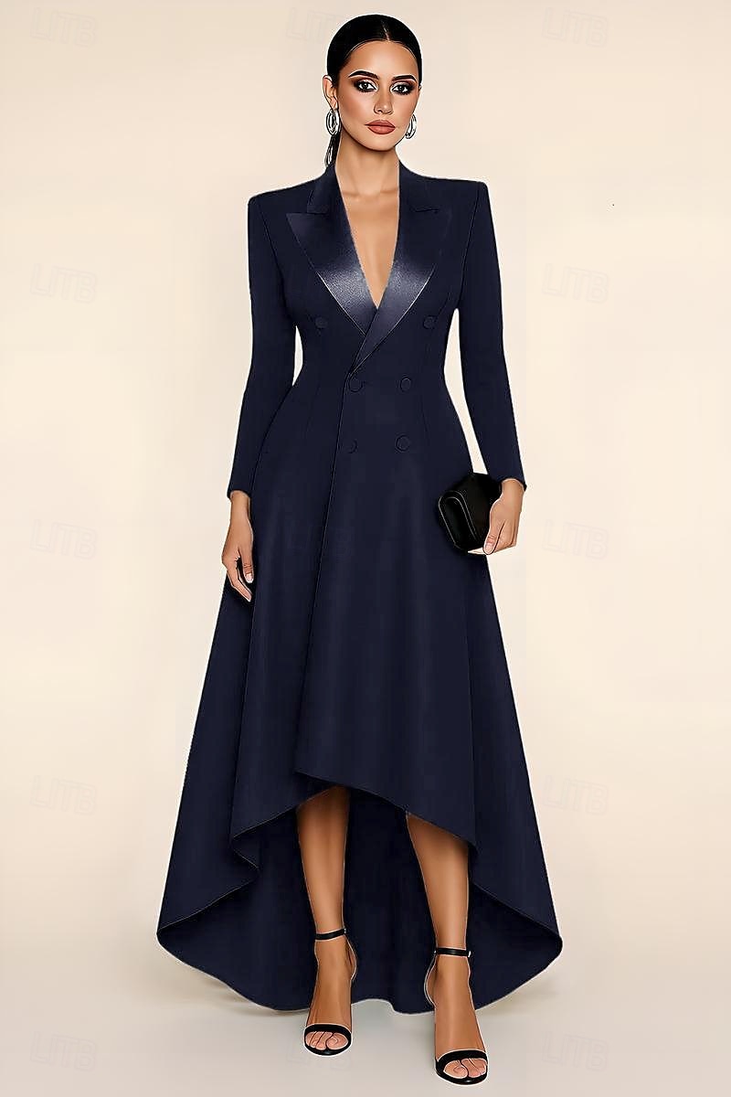 long tuxedo dress Gown draped details Rosie Huntington-Whiteley White Plunging Tuxedo