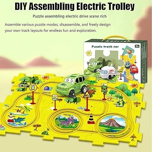 Circuit de course de wagons, chariot électrique à assembler soi-même pour enfants, jouet éducatif de 2025 ? $20.99 –P3