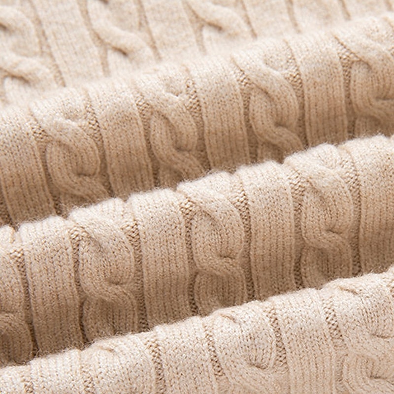 Herren Pullover Pullover mit Viertelreißverschluss Strickpullover Zopfmuster Stricken Normale Oberteile Gestrickt Einfach Viertelreißverschluss Mode Lässig Urlaub Alltagskleidung Bekleidung Herbst 2025 - $22.99 –P8