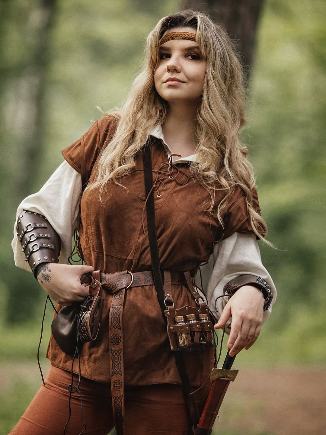 Punk & Gothique Médiéval Renaissance Manteau Veste Gilet Pirate Viking Ranger Elfe Déguisement Homme Viking Fête / Soirée Adulte Gilet de 2026 ? $37.99 –P1