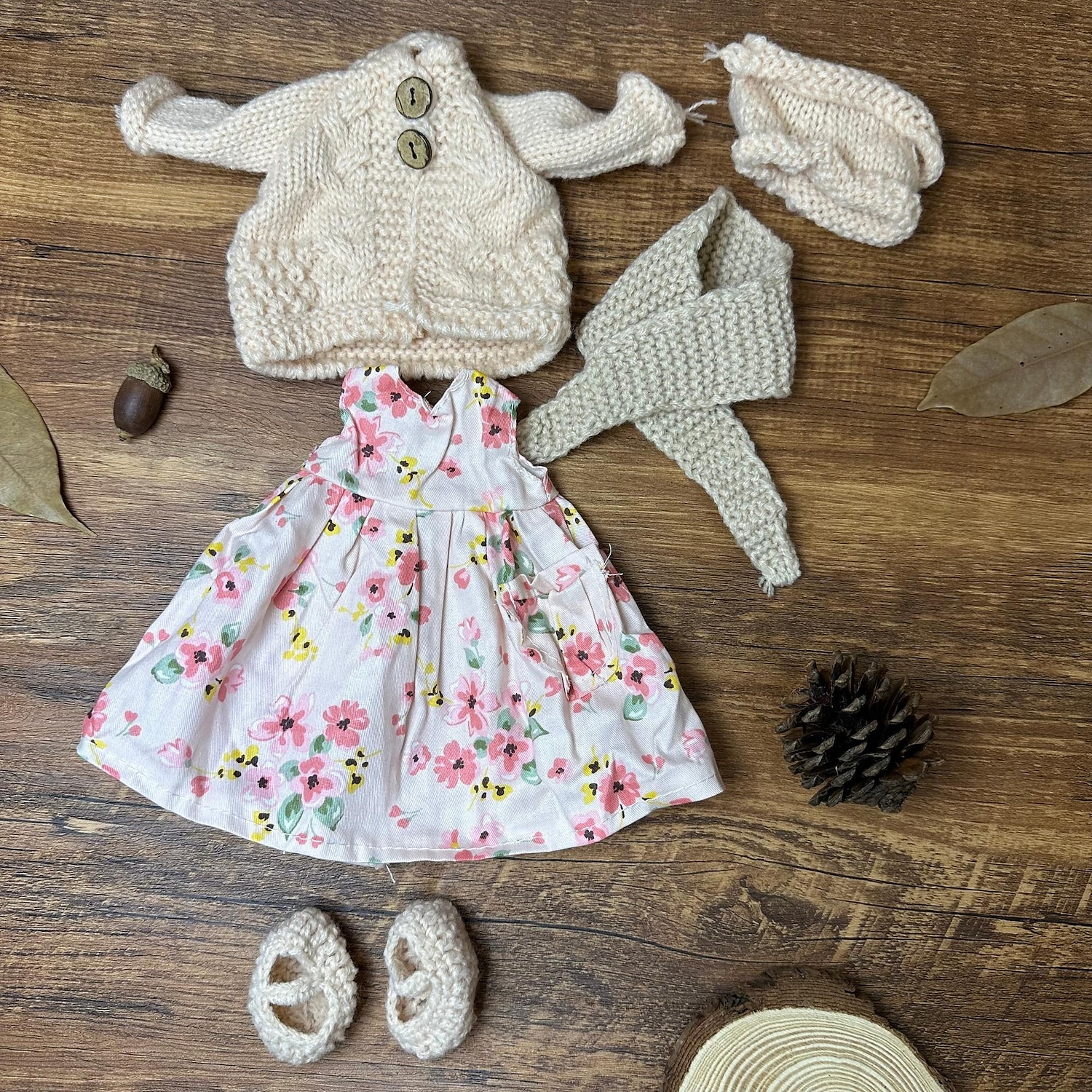 Bolsa de material para cambiar ropa de muñeca Waldorf, conjunto de personalidad, muñeca Waldorf hecha a mano para regalo de Navidad. 2025 - $36.99 –P4