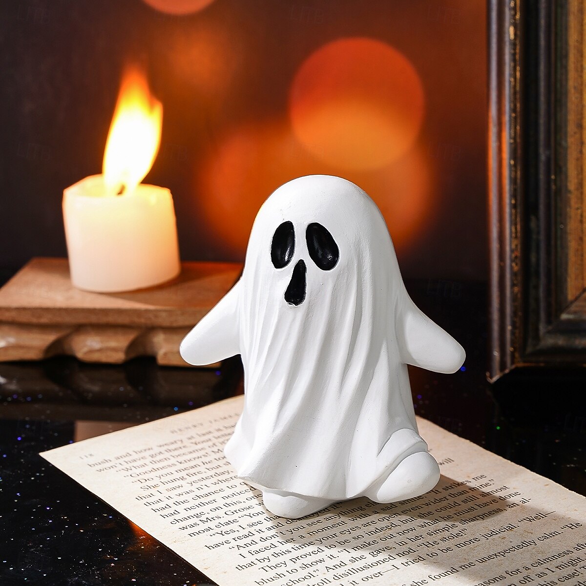 Estátua de Resina de Fantasma Fofo de Halloween Decoração de Mesa de Fantasma Fofo de Robe Branco Ornamento Assustador de Resina de Halloween para Casa de 2026 por $16.99 –P9