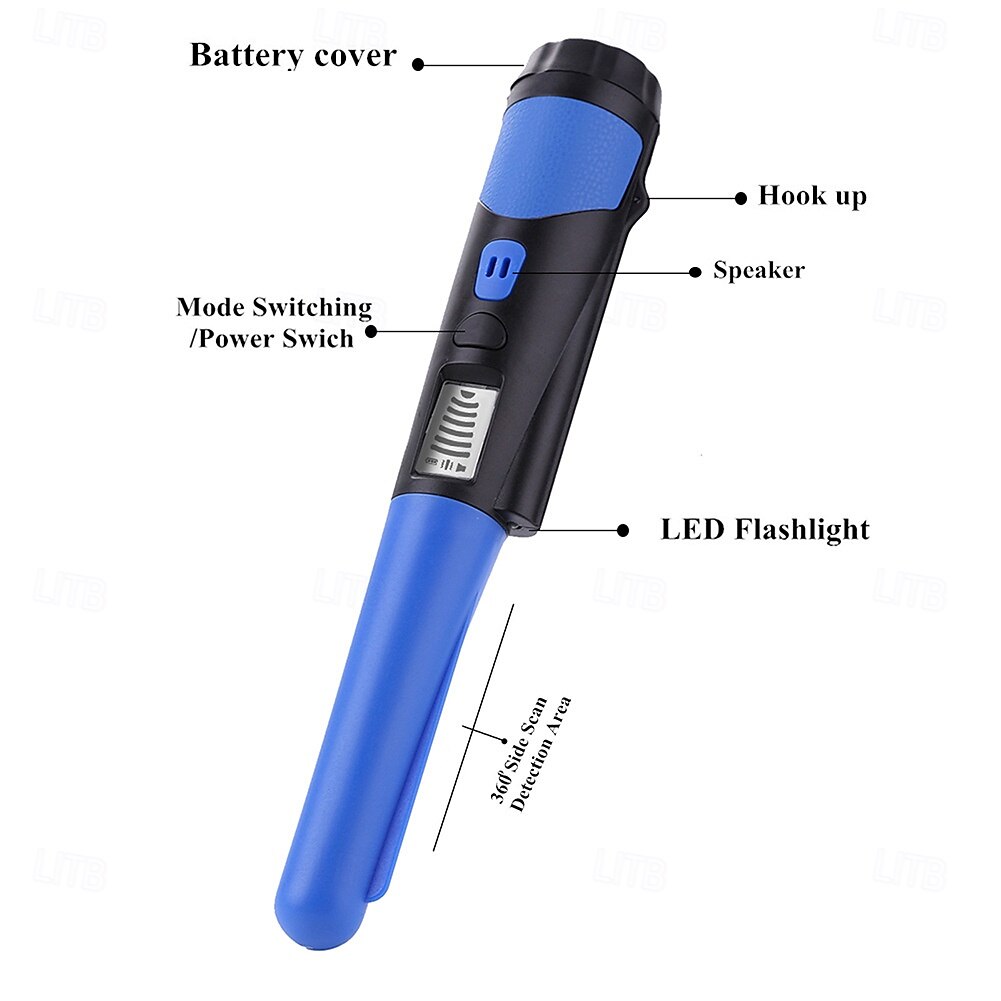 metaaldetector, draagbare metaaldetector met hoge gevoeligheid en led-indicator met één knop 2025 - $54.99 –P5