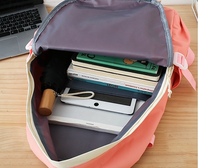 Ensemble de sac à dos vert 5 en 1 pour filles avec de jolis accessoires – sac d'école léger avec fourre-tout, trousse et pochette à cordon pour les adolescentes et un usage quotidien de 2025 ? $29.99 –P6