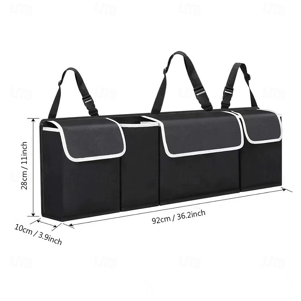 Car Trunk Organizer Large Capacity with Multi-Pockets, Universal Backseat Storage Bag Made of Durable 600D Oxford Fabric for SUV, Truck, Car Accessories 2025 - $13.49 –P3