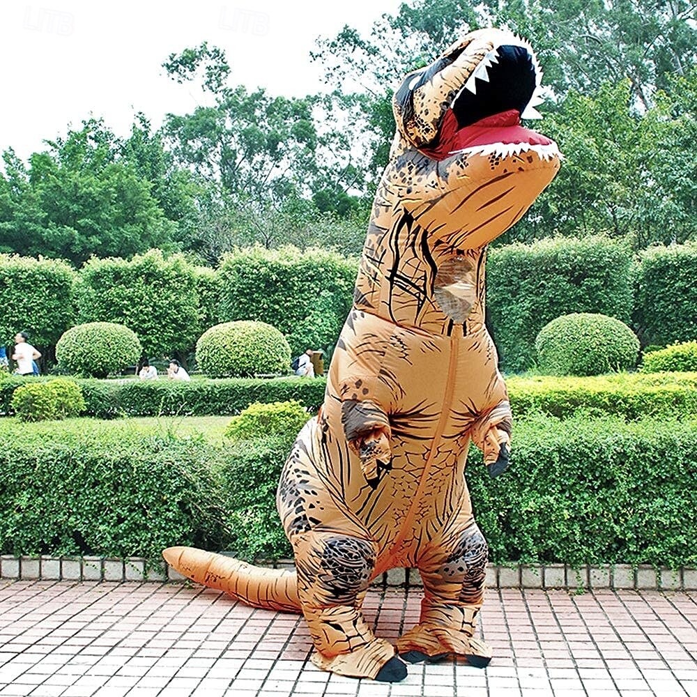 vicces felfújható t-rex jelmez gyerek, dinoszaurusz felfújható jelmez, overál levegő felrobbantó halloween cosplay jelmez 2025 - $88.99 –P6