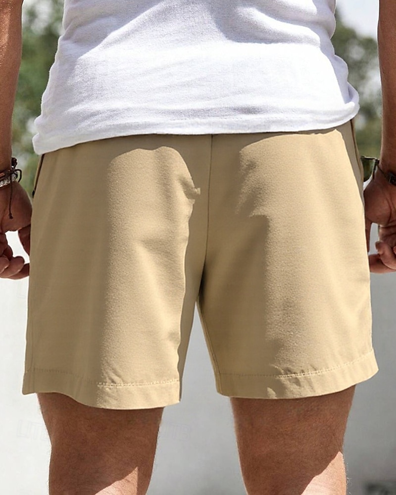 Per uomo Shorts Pantaloncini Estivi Pantaloncini casual Tasca Elastico in vita Coulisse Semplice Comodità Traspirante Corto All'aperto Vacanza Canotta sportiva Casual Nero Bianco Micro-elastico del 2025 a $15.49 –P3