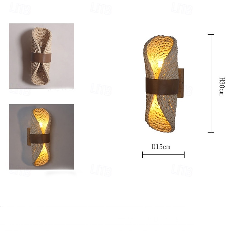 Aplique de pared, apliques de pared modernos, apliques de pared de estilo rústico con pantalla de vidrio transparente, apliques de pared para sala de estar, dormitorio, escalera, baño, pasillo 2025 - $250.69 –P5