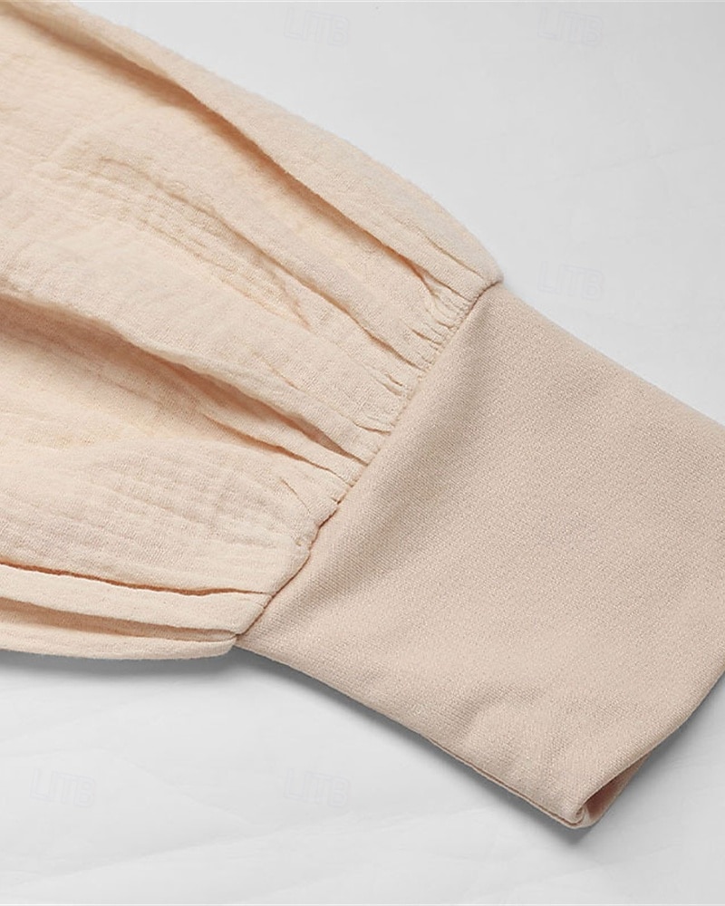 Femmes Sweat à capuche Uni Streetwear Occasionnel Confortable manche longue À capuche Hauts Réguliers Rue Fête Sortir Cordon de serrage Kaki Printemps Automne de 2025 ? $29.99 –P9