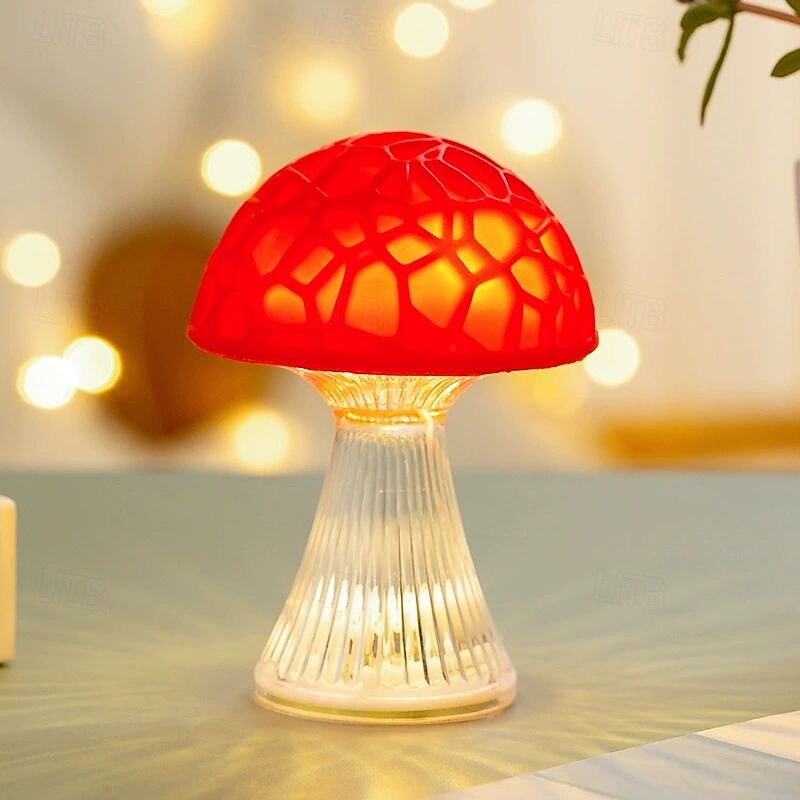 Luz noturna criativa de cogumelo LED colorida para cura, luz para ambiente de dormitório, presente de Natal de 2025 por $12.99 –P5