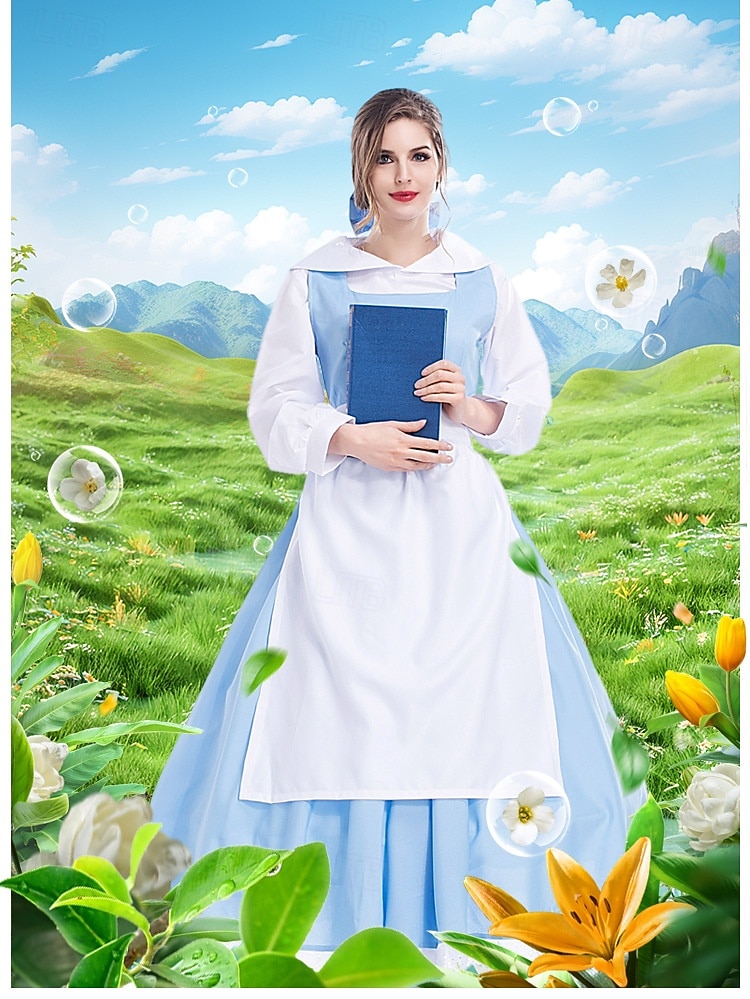 Kráska a zvíře Pohádka Princeznovské Kráska Šaty Postavy z pohádek Anime Filmové kostýmy for Dívčí Dětské předvečer Všech svatých Karneval Světový den knihy Výkon Vzdělávací převlékání Oblékání na 2025 - $46.99 –P3
