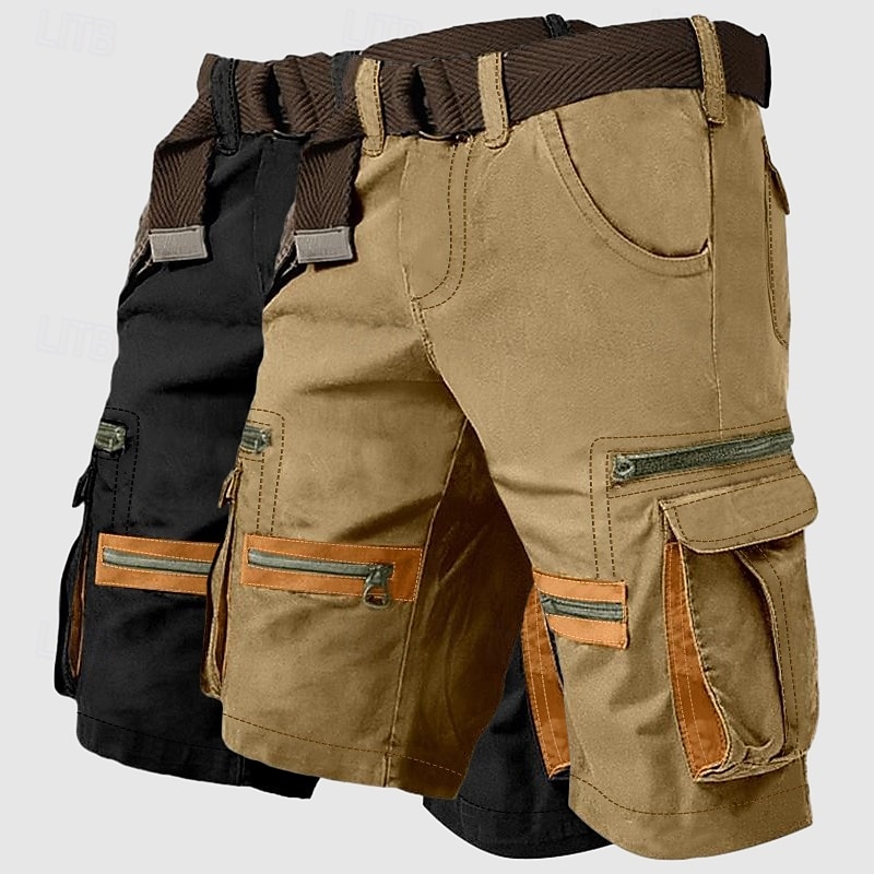 Per uomo Pantaloncini cargo Shorts Shorts da Spiaggia Pantaloncini casual Multi-tasche Gamba Dritta Tasca falsa Semplice Comodità Lunghezza al ginocchio All'aperto Casuale Quotidiano Vacanza Moda del 2025 a $39.99 –P8
