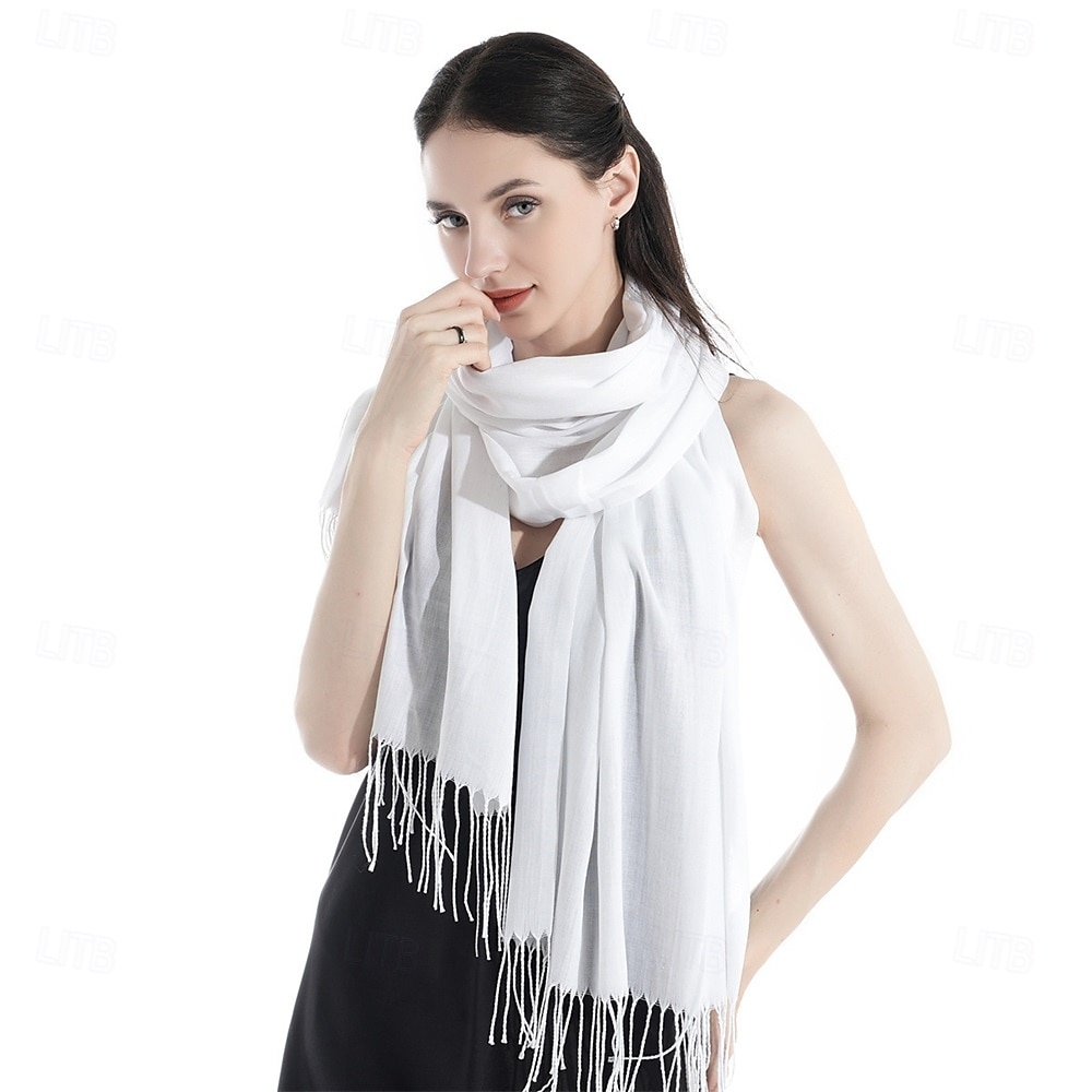 Șaluri pashmina cu aspect de cașmir, eșarfe, eșarfă la modă pentru femei, cadouri de seară pentru nuntă și domnișoare de onoare 2025 - $28.99 –P4