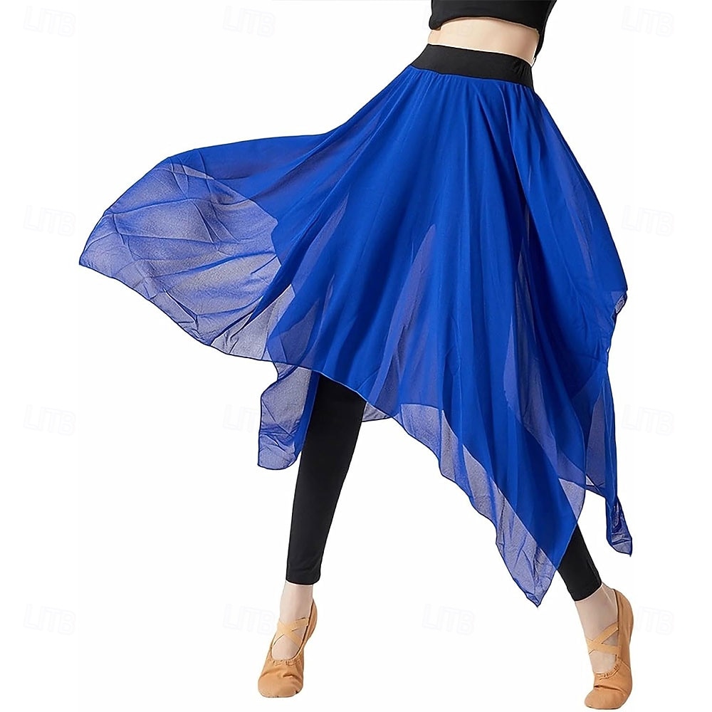 dames latin dansbroek moderne dansbroek chiffon trainingskleding 2026 - $32.99 –P6