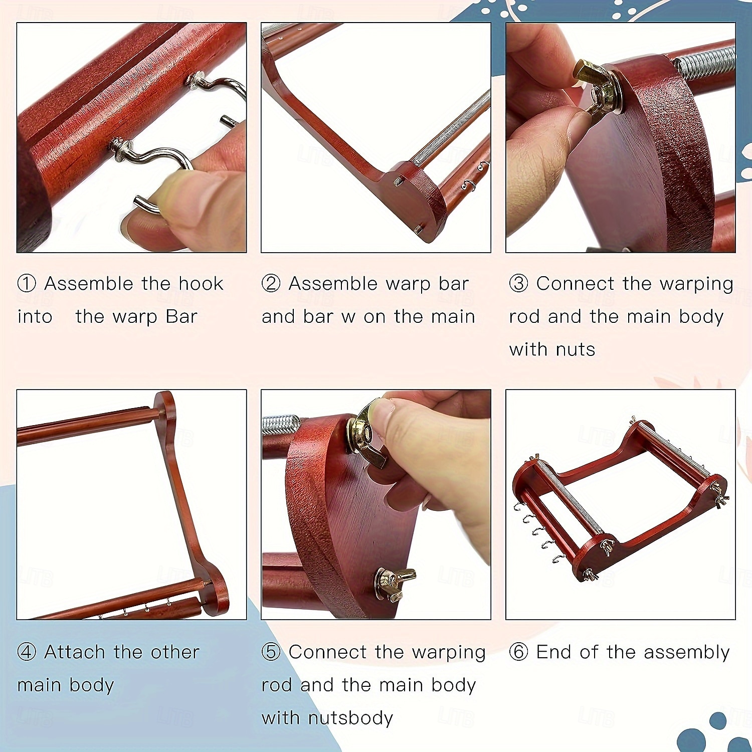 Wooden Bead Loom Kit 10*8*2.7inch Jewelry Making Bead Tools includes Threads Tweezers Beads Jewelry Making Tool Use to Create Bracelets Necklaces Belts and More 2025 - $82.99 –P8