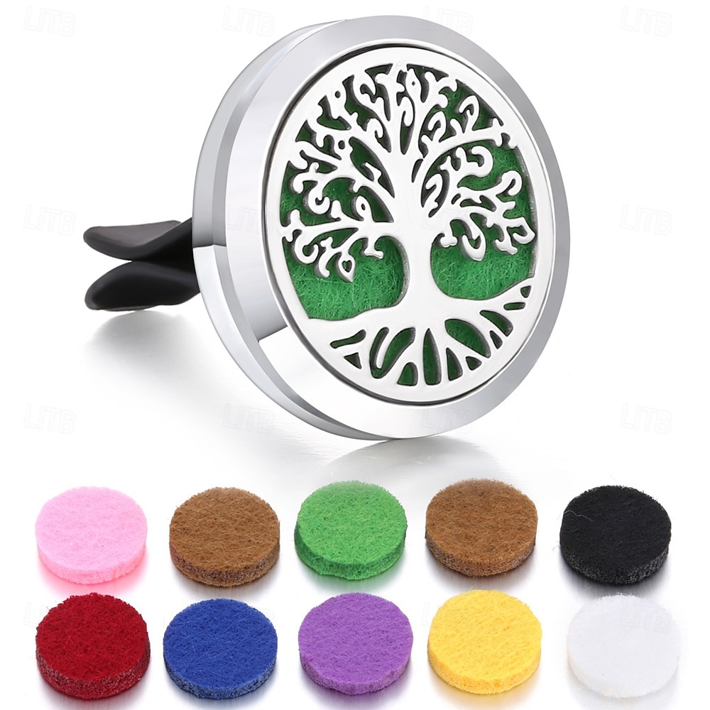 1 ensemble de désodorisant de voiture en acier inoxydable diffuseur d'huile essentielle clip décoration intérieure de voiture clip d'aération aromathérapie parfum ornement parfum accessoire pour de 2025 ? $11.99 –P7