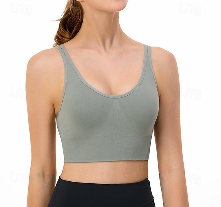 Soutien-gorge Rembourré Haut de Soutien-Gorge Soutien-Gorges de Sport Femmes Soutien-Gorges de Sport ​Brassière Soutien-Gorge Top Réglable Séchage Rapide Léger Entraînement en salle Danse Course Des de 2025 ? $18.99 –P6