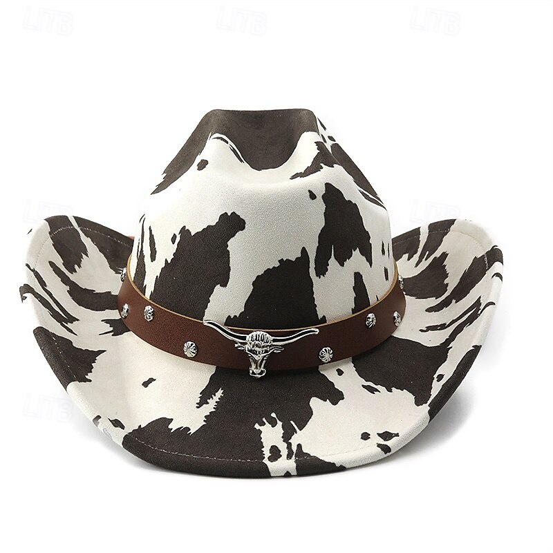 Cappello da cowboy retrò in denim con tesa larga, 1 pezzo, cinturino in omaggio, resistente alla deformazione, adatto per attività all'aperto del 2025 a $51.99 –P2