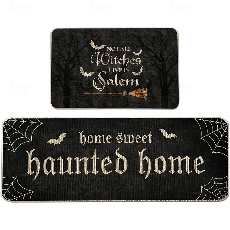 2pcs Halloween Kitchen Rugs and Mats Non-Slip Anti-Fatigue Kitchen Rug Set for Entryway ,Kitchen and Laundry 2025 - $2.49 –P11
