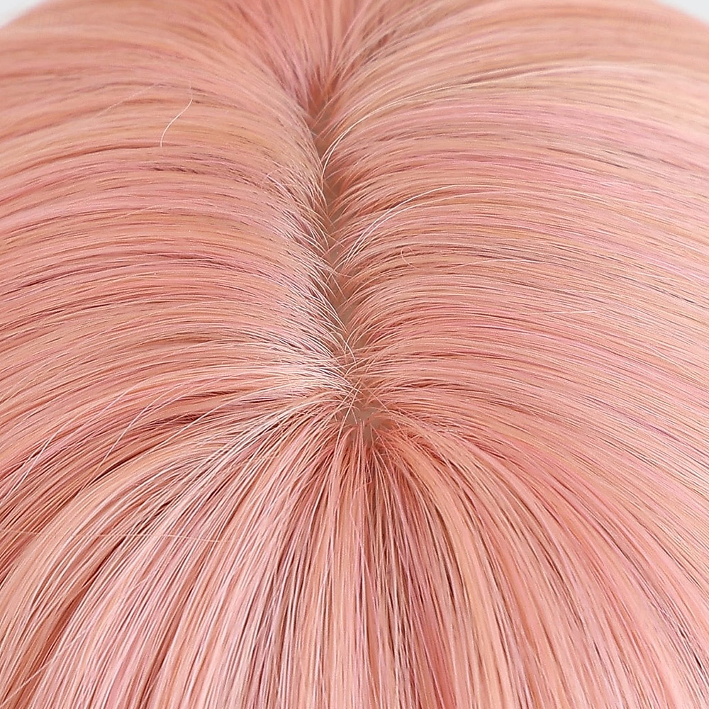 parrucca rosa liscia da donna per Halloween da 16 pollici – capelli di media lunghezza con frangia, ideale per feste in maschera, cosplay &moda di tutti i giorni del 2025 a $29.99 –P2