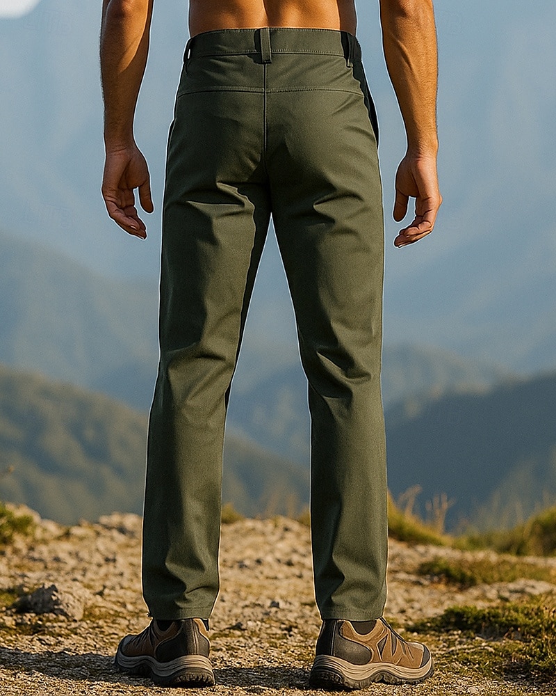 Herren Wanderhosen Regenhose zum Wandern Außen Normale Passform Wasserdicht Winddicht Leicht Unterteile Tasche Schwarz Armeegrün Camping / Wandern Laufen S M L XL XXL 2025 - $19.99 –P2