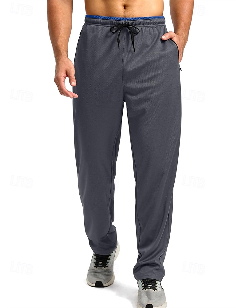 Per uomo Pantaloni da tuta Pantaloni Pantaloni della tuta a gamba dritta Tasca Elastico in vita Coulisse Blocco di colori Comodità Sport all'Aperto Quotidiano Moda Casual Nero 1 # Nero Micro-elastico del 2026 a $24.99 –P6