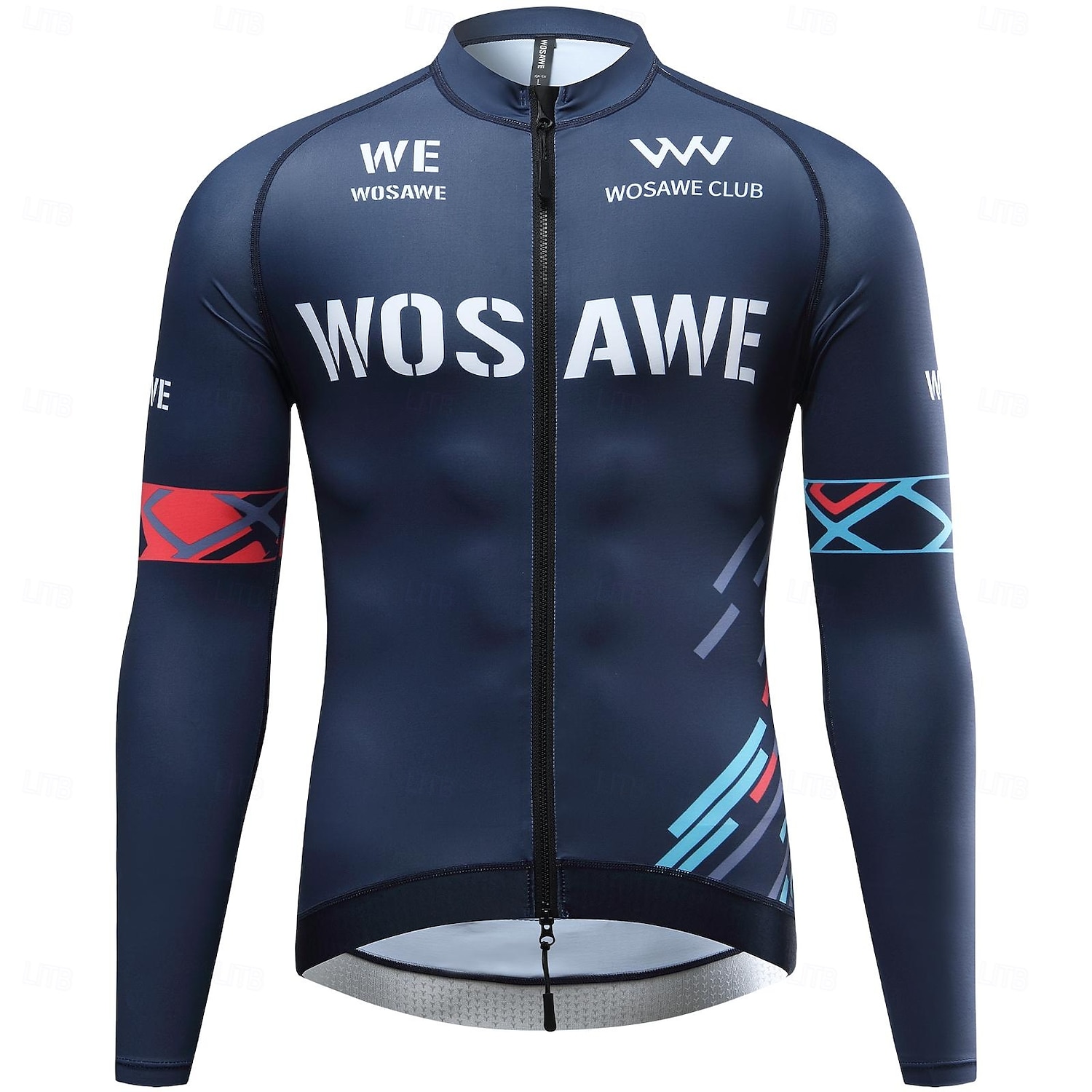 WOSAWE Spring Summer Men's Cycling Long Sleeve Quick Dry Breathable Printed Top Road Cycling Jersey Jacket BD270 2025 - $42.99 –P8