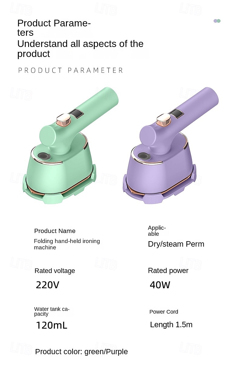 Digital Display Handheld Convenient Hanging Ironing Machine for Home Travel Dormitory Steam Hanging Ironing Machine Electric Ironing Machine 2025 - $23.99 –P18