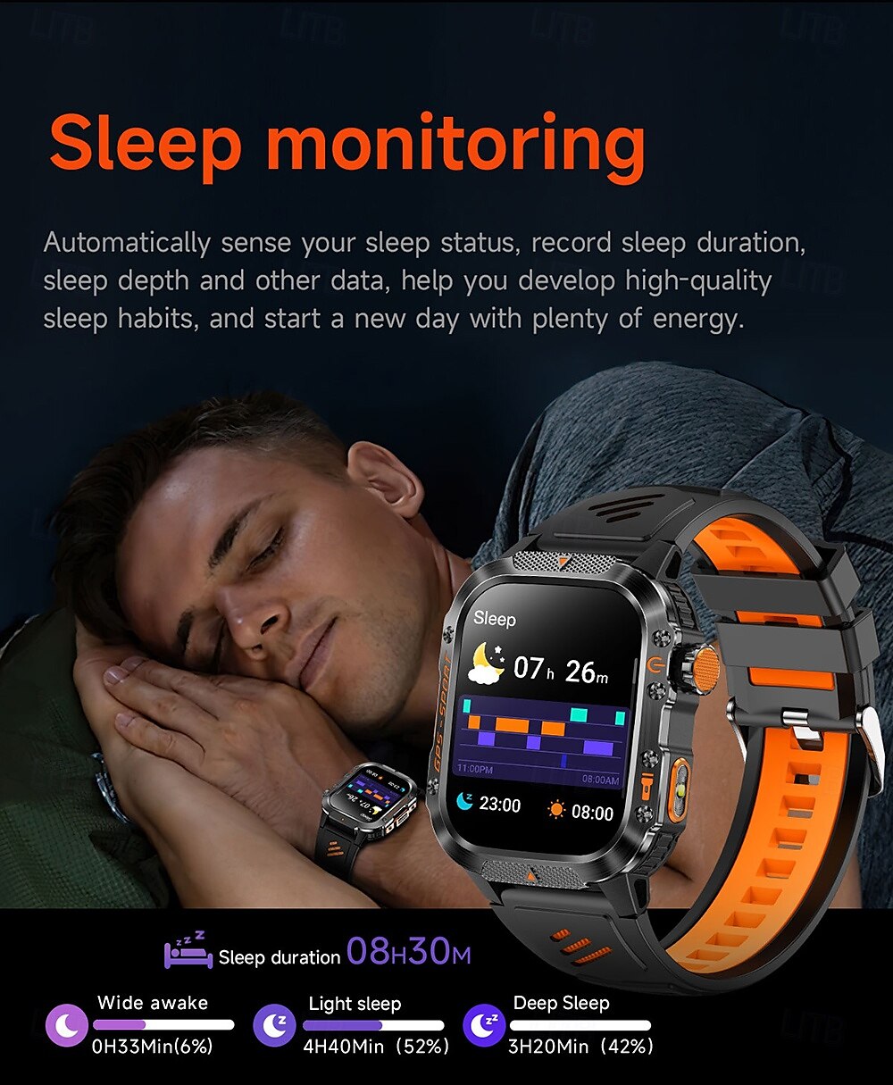 New Imosi GPS Smart Watch 2.01 Ultra HD Display Built-in GPS & Compass Make/Receive Phone Calls Smartwatch 540mAh Battery 3ATM Waterproof 2025 - $51.99 –P13