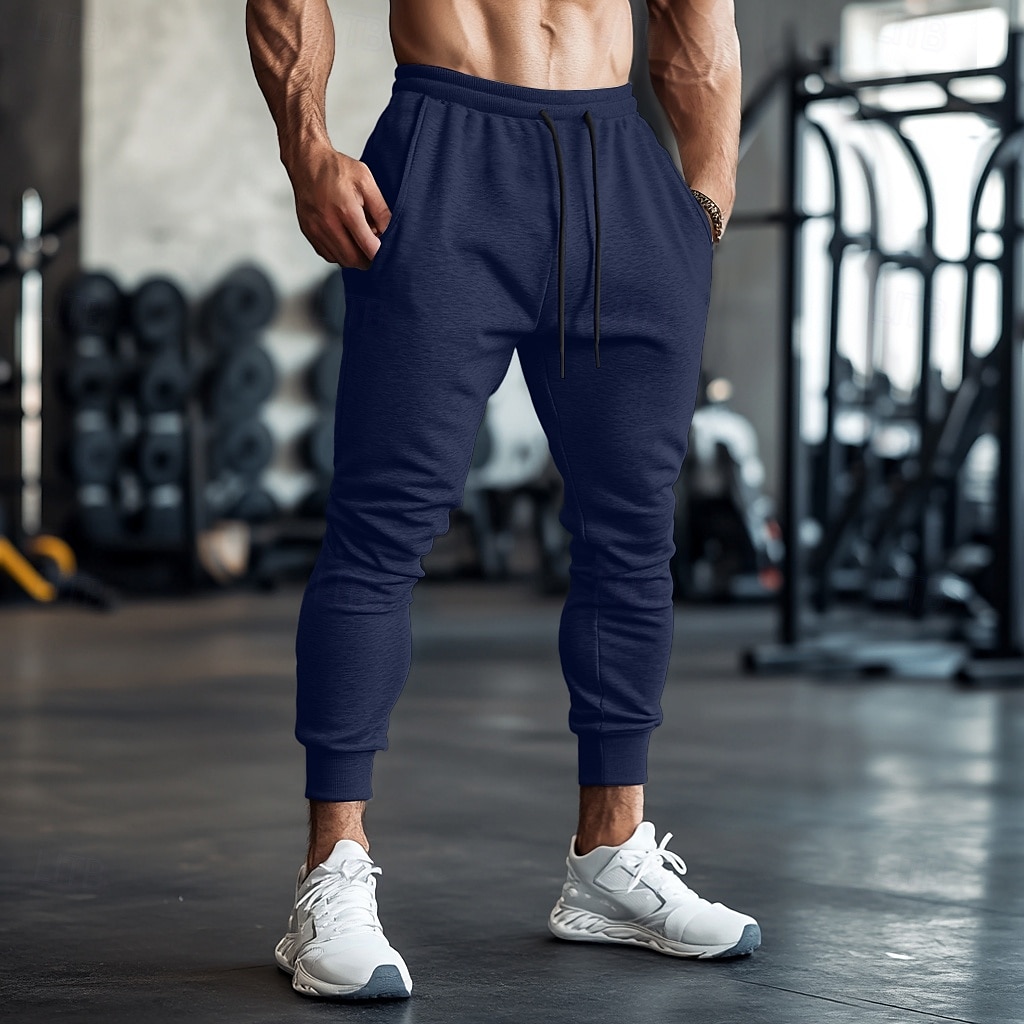 Herren Fleecehose Jogginghose Jogginghose Jogger Hose Kordelzug Einfach Komfort Weich Volle Länge Outdoor Täglich Ausgehen Urlaub Mode Schwarz Rote Dehnbar 2025 - $17.99 –P4