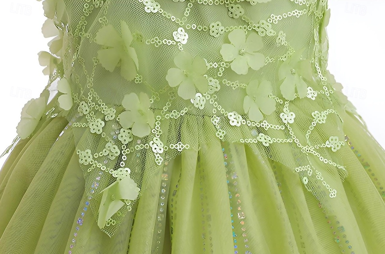 Peter Pan Pohádka Princeznovské Elf Tinker Bell Šaty Květinové šaty Tylové šaty Postavy z pohádek Filmové kostýmy for Dívčí Dětské předvečer Všech svatých Karneval Světový den knihy Výkon Vzdělávac 2025 - $34.99 –P7