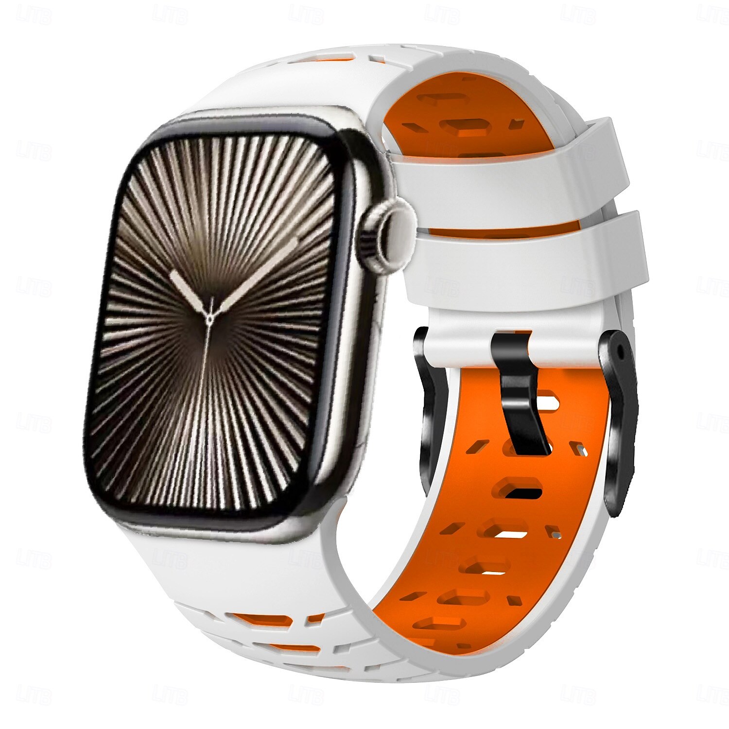 Pulseira esportiva compatível com Apple Watch 42mm 44mm 45mm 49mm Fecho de metal resistente Pulseira de silicone ajustável Pulseira de substituição para iWatch Ultra 2 Series 9 8 7 SE 6 5 4 de 2025 por $11.99 –P2