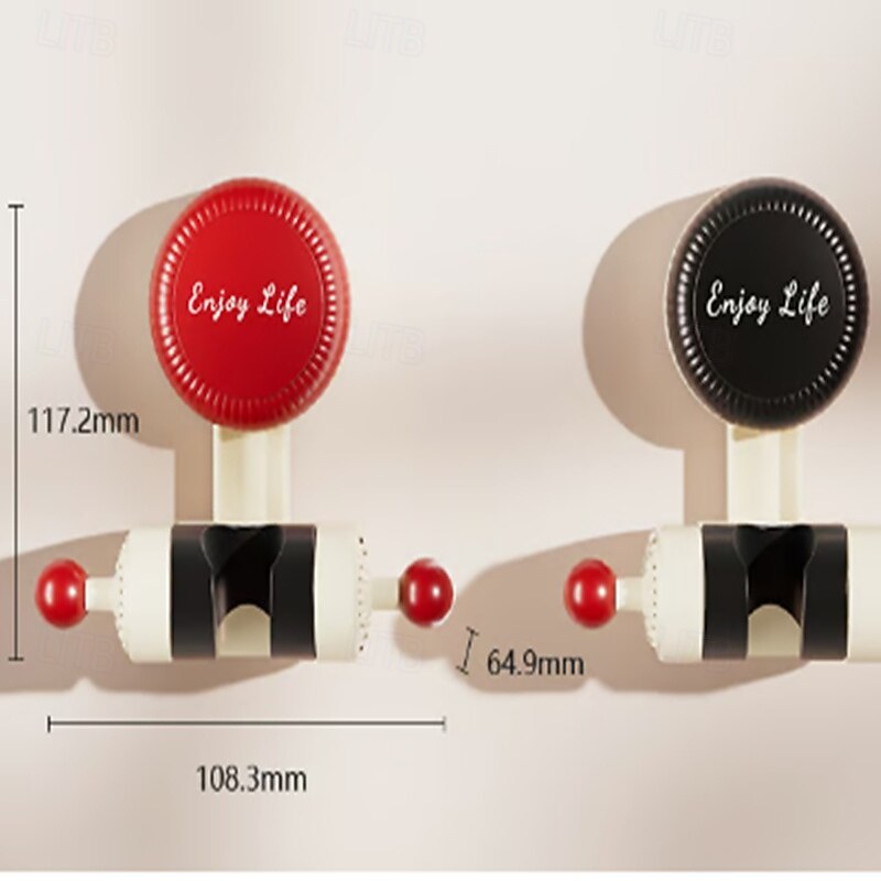 3 stuks verstelbare zuignap douchehouder, boorvrije draaibare douchekopbeugel, afneembare wandmontage doucherek voor de badkamer &kinderen 2026 - $11.99 –P12