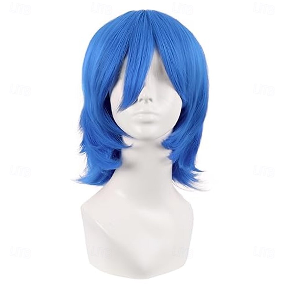 Perruque synthétique courte de 14 pouces/35 cm avec queue de loup et frange latérale pour cosplay de 2025 ? $23.99 –P5