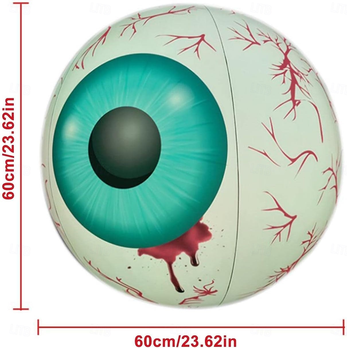1 ks halloween 40/60cm nafukovací vzduchový model rgb oční dekorační lampa vnitřní a venkovní nádvoří zahradní párty hororová a podivná atmosféra dekorační světla 2025 - $15.99 –P12