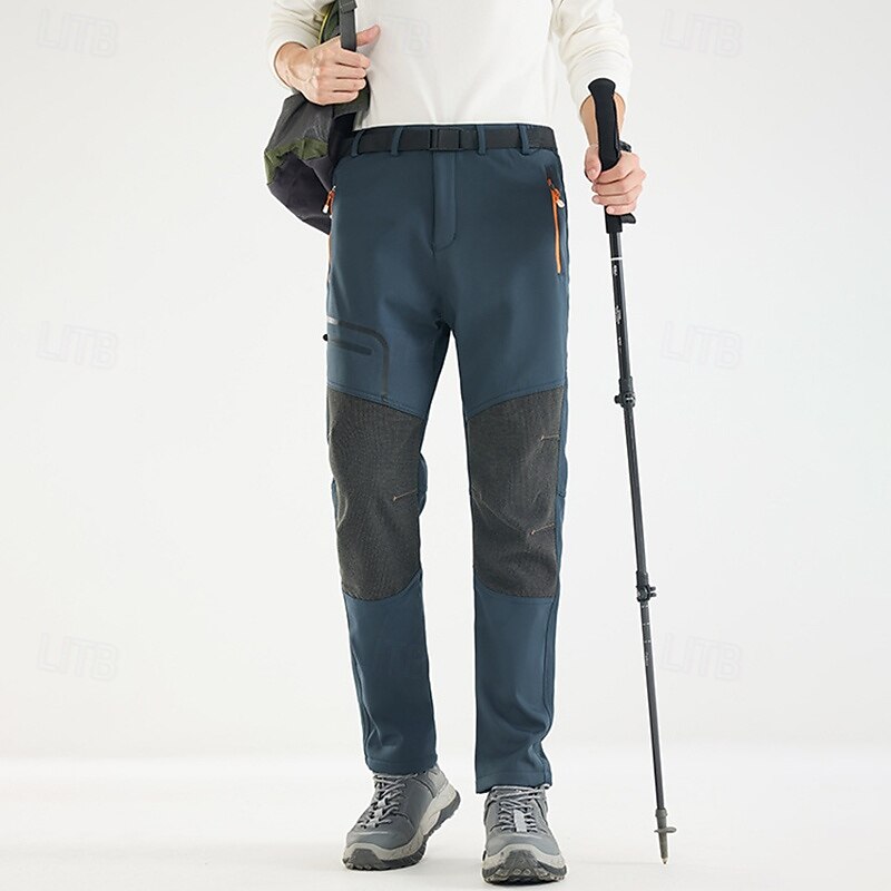Hombre Pantalones cargo Pantalones para senderismo Pantalones de lluvia para senderismo Invierno Al aire libre Ajuste regular Impermeable Resistente al Viento Prendas de abajo Bolsillo Negro Verde 2025 - $35.99 –P6