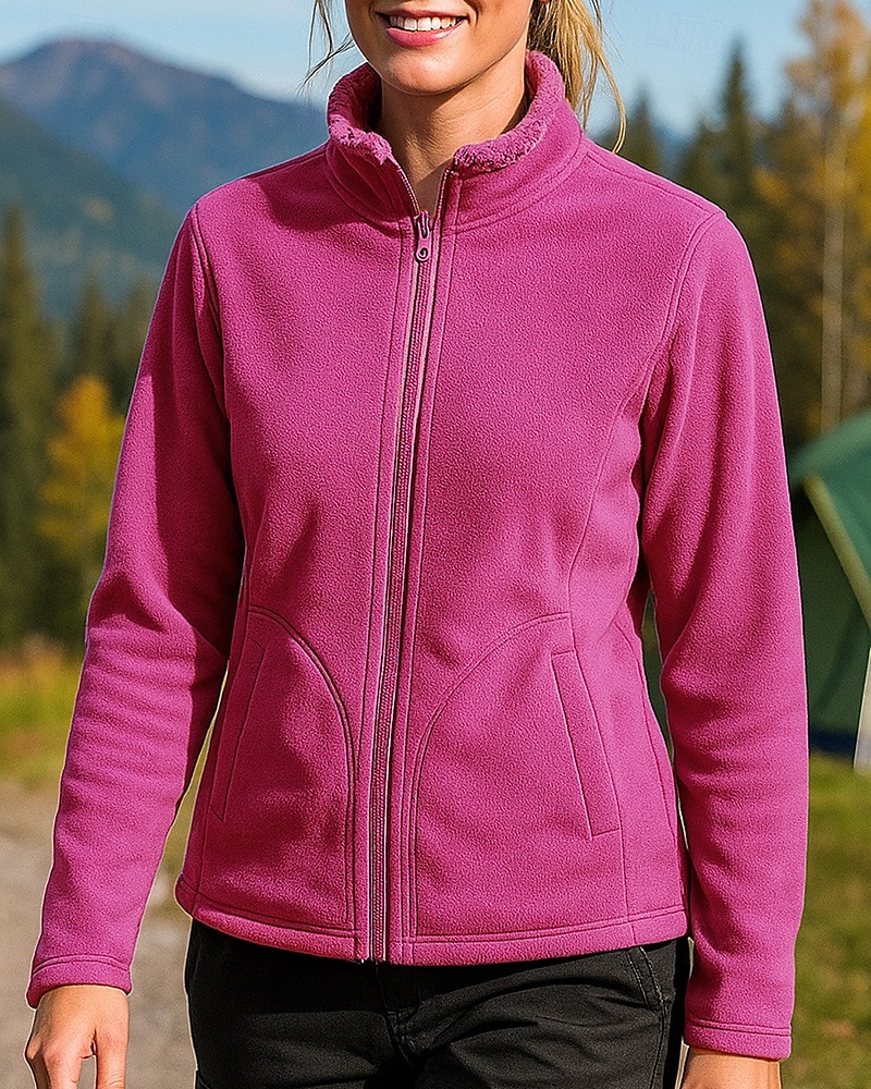 Per donna Giacca da esterno Giacca da escursionismo Giacca in Pile Giacca convertibile Pile Inverno All'aperto Calore Termico Top Rosa Viola Rosso rosa Grigio del 2025 a $24.99 –P4