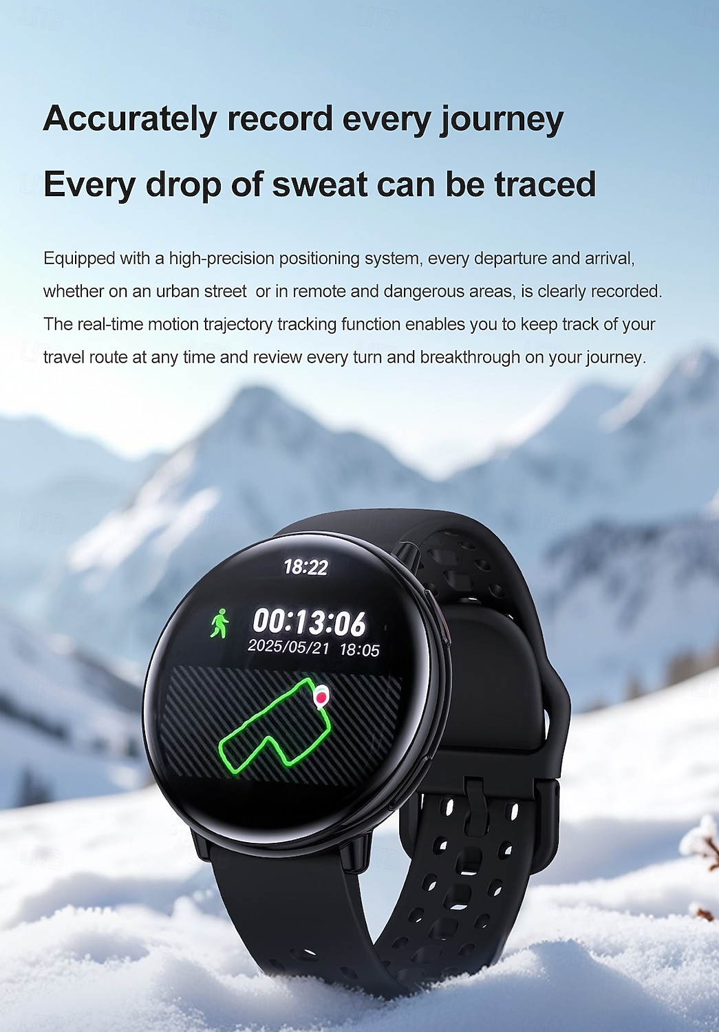 HD21 Montre intelligente 1.43 pouce Smartwatch Montre Connectée Bluetooth Minuterie Rappel d'appel Moniteur de Fréquence Cardiaque Rappel sédentaire Trouver mon Appareil Compatible avec Android iOS de 2025 ? $52.99 –P5