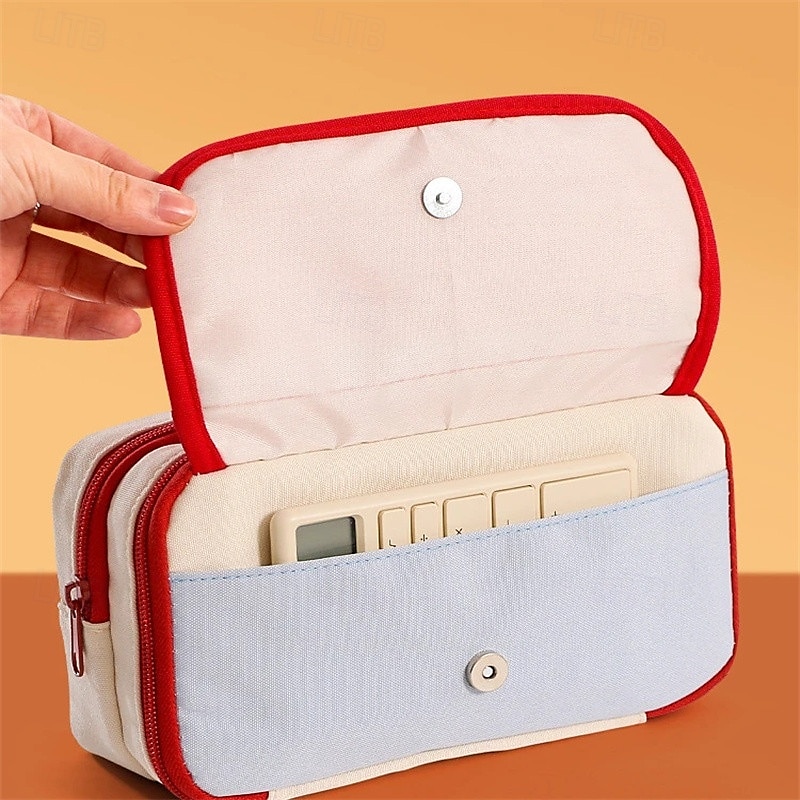 Astuccio portapenne alla moda per bambini, design creativo, colore unito, cancelleria, album, materiale scolastico per bambini del 2025 a $11.99 –P10