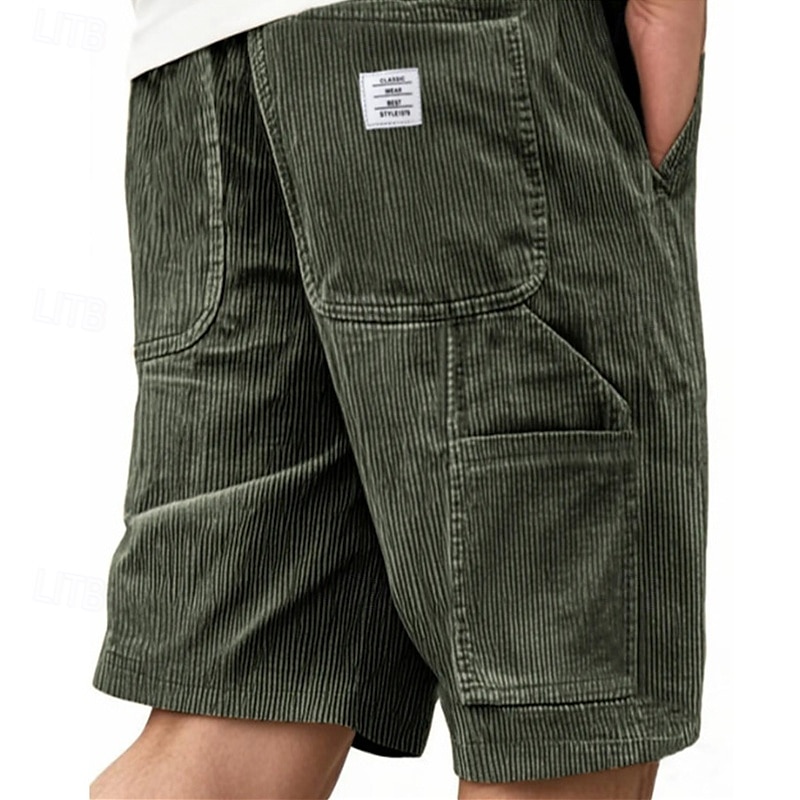 Per uomo Shorts Pantaloncini Estivi Pantaloncini casual Pantaloncini di velluto a coste Tasca Elastico in vita Coulisse Semplice Comodità Traspirante Corto All'aperto Vacanza Canotta sportiva Casual del 2025 a $21.99 –P8