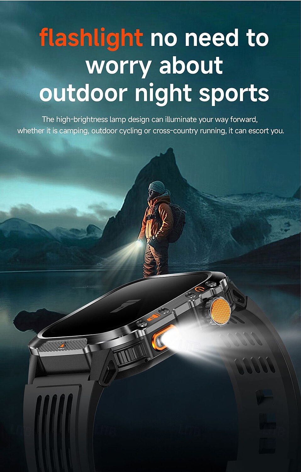New Imosi GPS Smart Watch 2.01 Ultra HD Display Built-in GPS & Compass Make/Receive Phone Calls Smartwatch 540mAh Battery 3ATM Waterproof 2025 - $51.99 –P9